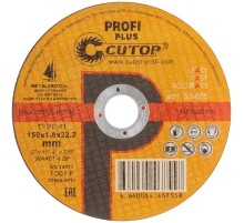 Профессиональный диск отрезной по металлу, нержавеющей стали и алюминию Cutop Profi Plus, Т41-150 х 1,8 х 22,2 мм CUTOP