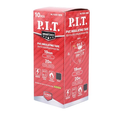 Лента изоляционная ПВХ P.I.T. DRUA HLTC01-1918