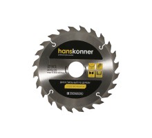 Пильный диск по дереву 165x30/20мм, 24 зубьев, Hanskonner