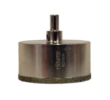 Коронка алмазная по керамограниту 80 х 70 мм,3гр. Хв., с центрир. Cверл. Sturm! Коронка алмазная по керамограниту 80 х 70 мм,3гр. Хв., с центрир. Cверл. Sturm!