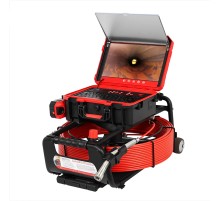 Проталкиваемая телеинспекционная система Pipe Eye 50/293U, длина 50м с тормозом, головка 29мм с самовыравниванием, монитор 13", рама на колесиках, 