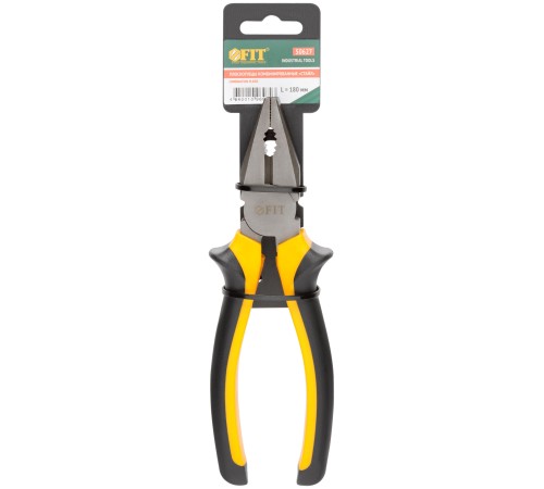 Плоскогубцы комбинированные "Стайл", мягкие прорезиненные ручки, молибденовое покрытие 180 мм FIT IT Плоскогубцы комбинированные "Стайл", мягкие прорезиненные ручки, молибденовое покрытие 180 мм FIT IT