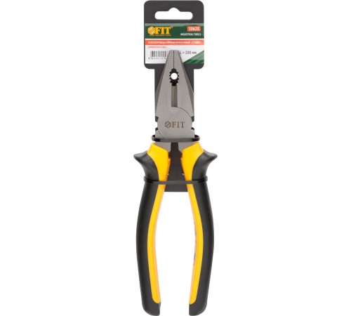 Плоскогубцы комбинированные "Стайл", мягкие прорезиненные ручки, молибденовое покрытие 200 мм FIT IT
