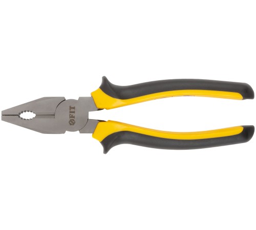 Плоскогубцы комбинированные "Стайл", мягкие прорезиненные ручки, молибденовое покрытие 200 мм FIT IT