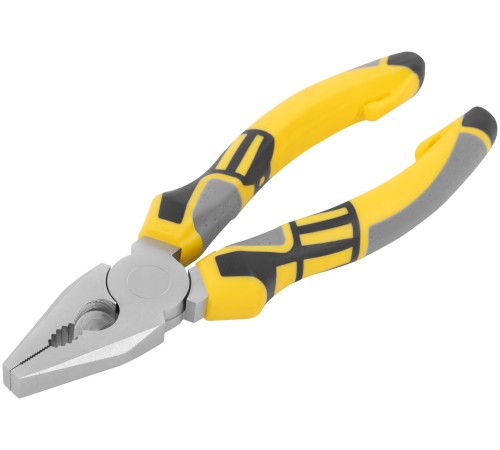 Плоскогубцы комбинированные "Смарт", трехцветные прорезиненные ручки, никелевое покрытие 160 мм FIT IT Плоскогубцы комбинированные "Смарт", трехцветные прорезиненные ручки, никелевое покрытие 160 мм FIT IT