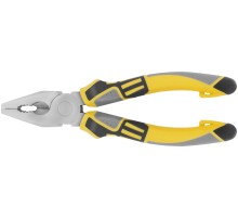 Плоскогубцы комбинированные "Смарт", трехцветные прорезиненные ручки, никелевое покрытие 180 мм FIT IT