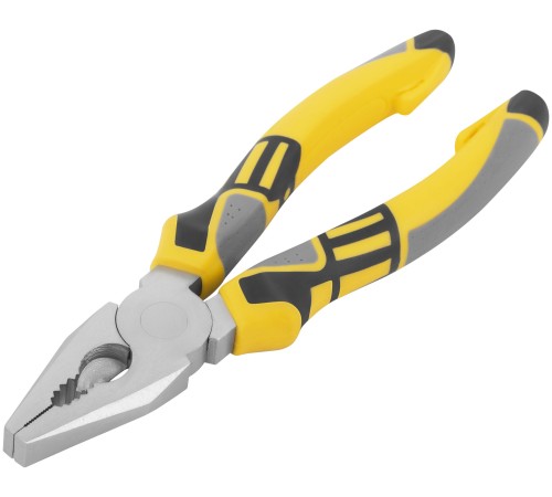 Плоскогубцы комбинированные "Смарт", трехцветные прорезиненные ручки, никелевое покрытие 180 мм FIT IT Плоскогубцы комбинированные "Смарт", трехцветные прорезиненные ручки, никелевое покрытие 180 мм FIT IT