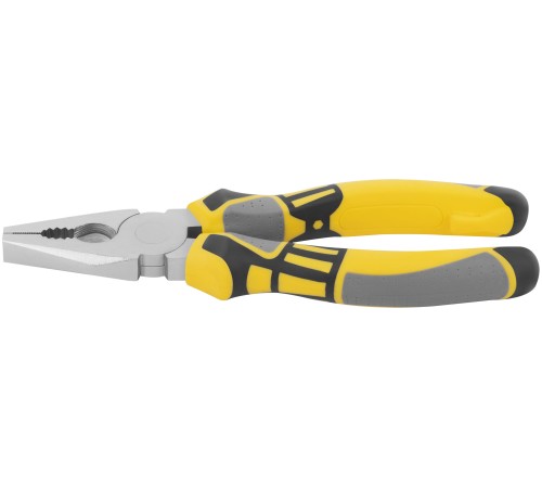 Плоскогубцы комбинированные "Смарт", трехцветные прорезиненные ручки, никелевое покрытие 180 мм FIT IT Плоскогубцы комбинированные "Смарт", трехцветные прорезиненные ручки, никелевое покрытие 180 мм FIT IT