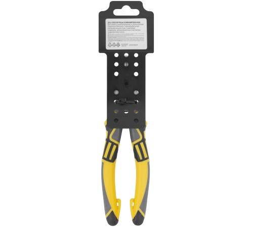 Плоскогубцы комбинированные "Смарт", трехцветные прорезиненные ручки, никелевое покрытие 200 мм FIT IT Плоскогубцы комбинированные "Смарт", трехцветные прорезиненные ручки, никелевое покрытие 200 мм FIT IT