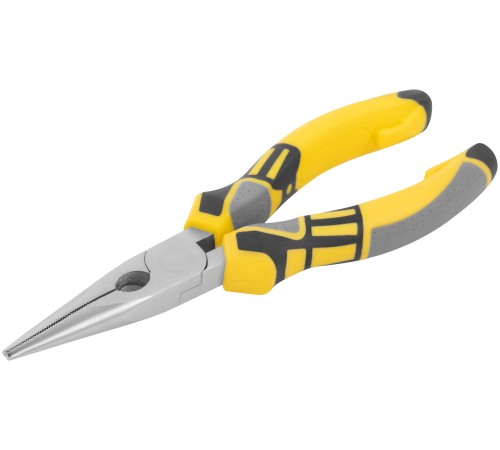 Тонконосы "Смарт", трехцветные прорезиненные ручки, никелевое покрытие 160 мм FIT IT