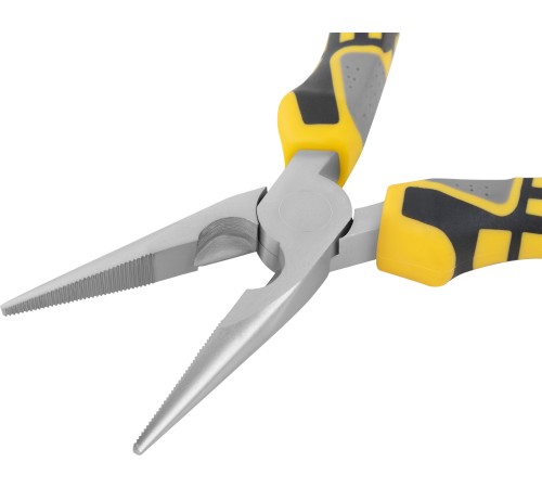 Тонконосы "Смарт", трехцветные прорезиненные ручки, никелевое покрытие 160 мм FIT IT