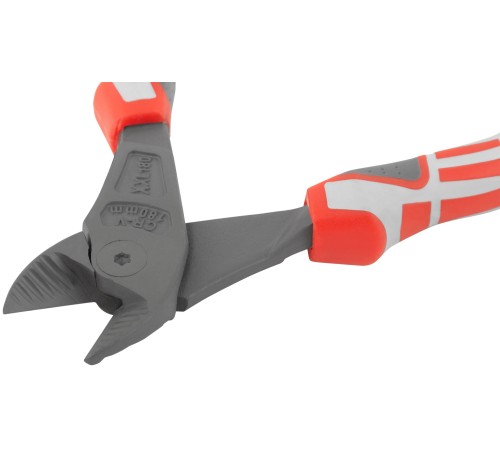 Бокорезы "Эталон" усиленные, смещенный шарнир, CrV сталь, ребра жесткости на губках, тефлоновое покрытие, 3К прорезиненные ручки 180 мм FIT H