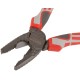 Плоскогубцы комбинированные "Эталон", CrV сталь, ребра жесткости на губках, тефлоновое покрытие, 3К прорезиненные ручки 180 мм FIT HQ