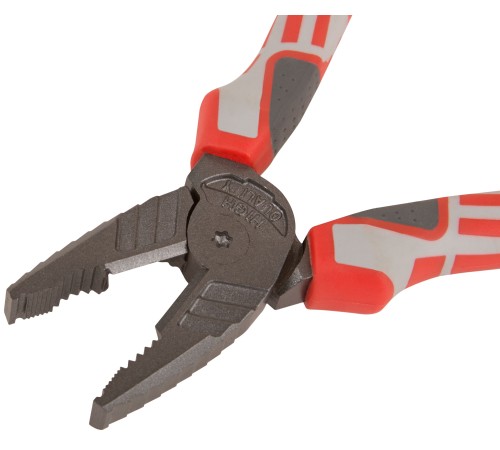 Плоскогубцы комбинированные "Эталон", CrV сталь, ребра жесткости на губках, тефлоновое покрытие, 3К прорезиненные ручки 180 мм FIT HQ Плоскогубцы комбинированные "Эталон", CrV сталь, ребра жесткости на губках, тефлоновое покрытие, 3К прорезиненные ручки 180 мм FIT HQ