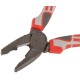 Плоскогубцы комбинированные "Эталон", CrV сталь, ребра жесткости на губках, тефлоновое покрытие, 3К прорезиненные ручки 180 мм FIT HQ