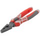 Плоскогубцы комбинированные "Эталон", CrV сталь, ребра жесткости на губках, тефлоновое покрытие, 3К прорезиненные ручки 200 мм FIT HQ