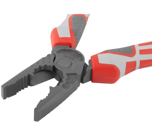 Плоскогубцы комбинированные "Эталон", CrV сталь, ребра жесткости на губках, тефлоновое покрытие, 3К прорезиненные ручки 200 мм FIT HQ Плоскогубцы комбинированные "Эталон", CrV сталь, ребра жесткости на губках, тефлоновое покрытие, 3К прорезиненные ручки 200 мм FIT HQ