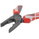 Плоскогубцы комбинированные "Эталон", CrV сталь, ребра жесткости на губках, тефлоновое покрытие, 3К прорезиненные ручки 200 мм FIT HQ