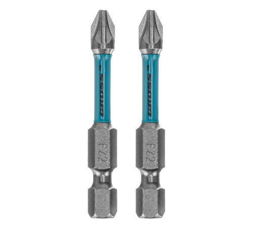 Бита торсионная PZ2 x 50 мм, для ударных шуруповертов, 2 шт. Gross