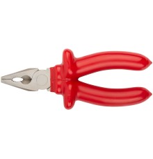 Плоскогубцы комбинированные "Энергия",1000 В, никелир.покрытие, 2-х слойные изолированные ручки 160 мм КУРС