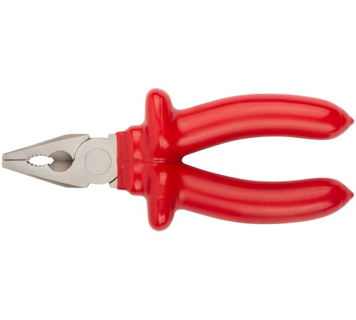 Плоскогубцы комбинированные "Энергия",1000 В, никелир.покрытие, 2-х слойные изолированные ручки 160 мм КУРС