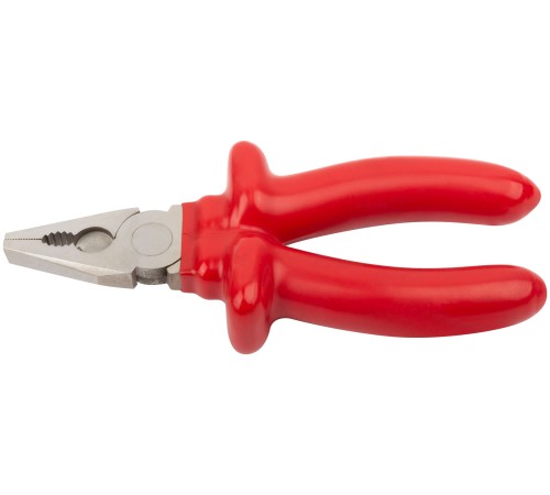 Плоскогубцы комбинированные "Энергия",1000 В, никелир.покрытие, 2-х слойные изолированные ручки 160 мм КУРС