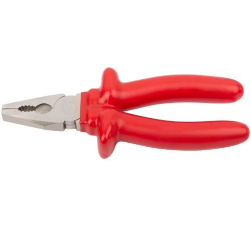 Плоскогубцы комбинированные "Энергия",1000 В, никелир.покрытие, 2-х слойные изолированные ручки 180 мм КУРС