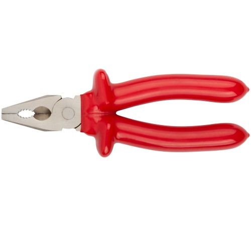 Плоскогубцы комбинированные "Энергия",1000 В, никелир.покрытие, 2-х слойные изолированные ручки 200 мм КУРС