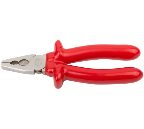 Плоскогубцы комбинированные "Энергия",1000 В, никелир.покрытие, 2-х слойные изолированные ручки 200 мм КУРС