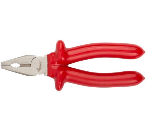 Плоскогубцы комбинированные "Энергия",1000 В, никелир.покрытие, 2-х слойные изолированные ручки 200 мм КУРС