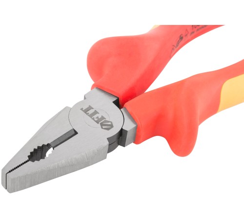 Плоскогубцы комбинированные "Электро-2", 1000 В, прорезиненные изолированные ручки 160 мм FIT IT Плоскогубцы комбинированные "Электро-2", 1000 В, прорезиненные изолированные ручки 160 мм FIT IT