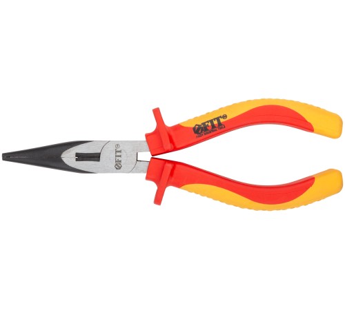 Тонконосы "Электро", CrV сталь, черное полированное покрытие, мягкие изолированные ручки 165 мм FIT HQ