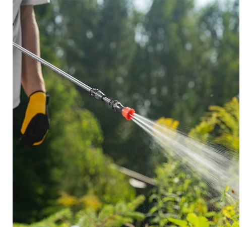 Опрыскиватель ранцевый аккумуляторный D-16LA, 16 л, щелочной акк., 12 В, 8 Ач// Denzel