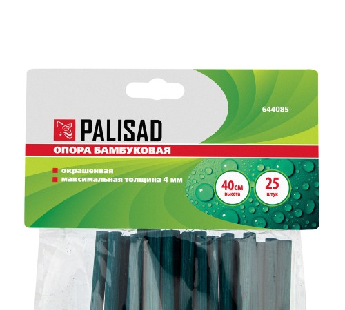 Опора бамбуковая окрашенная H 40 см, 25 шт, в упаковки Palisad Опора бамбуковая окрашенная H 40 см, 25 шт, в упаковки Palisad