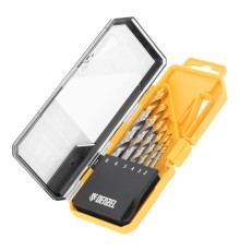 Набор сверл по металлу, 2-8мм, Р6М5-TiN, Golden Tip, 6 шт Denzel