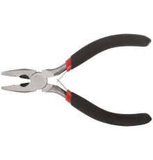 Плоскогубцы комбинированные "мини", черные ручки 120 мм КУРС