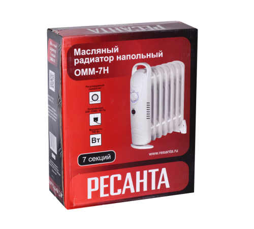 Масляный радиатор Ресанта ОММ - 7Н Масляный радиатор Ресанта ОММ - 7Н