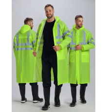 Плащ влагозащитный сигнальный PROFLINE Specialist СОП (ПВХ,210), желтый