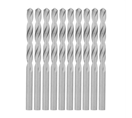 Сверло по металлу, 6.5 мм, полированное, HSS, 10 шт, цилиндрический хвостовик Matrix