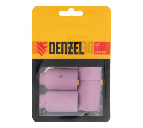 Набор керамических сопел для газовой линзы № 5, 6, 7, 8, 10 Denzel Набор керамических сопел для газовой линзы № 5, 6, 7, 8, 10 Denzel