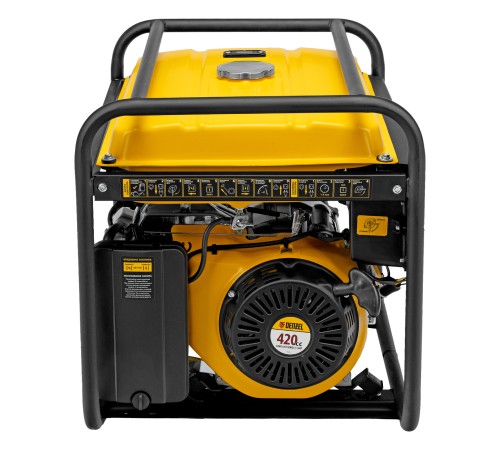 Генератор бензиновый GE 7900, 6.5 кВт, 220 В/50 Гц, 25 л, ручной пуск Denzel