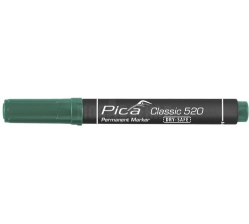 Маркер перманентный зеленый PICA Classic 520/36 Dry Safe Маркер перманентный зеленый PICA Classic 520/36 Dry Safe