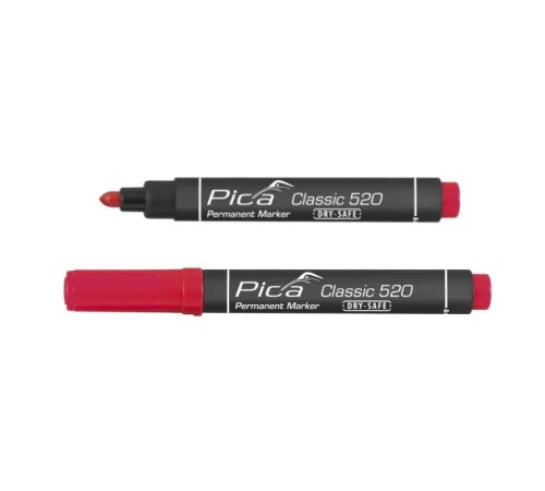 Маркер перманентный красный PICA Classic 520/40 Dry Safe Маркер перманентный красный PICA Classic 520/40 Dry Safe