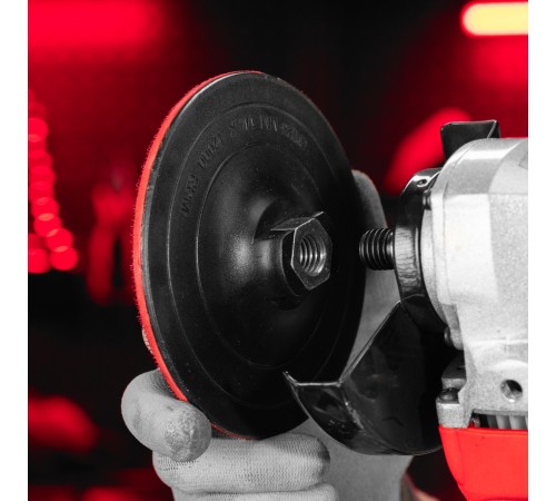 Насадка для дрели и УШМ с липучкой, 125 мм, твердая Matrix