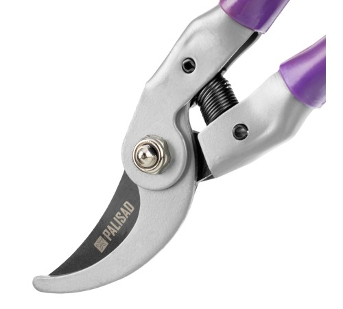 Секатор прямого реза, 225 мм, металлические рукоятки, ПВХ оболочка, BASE Palisad