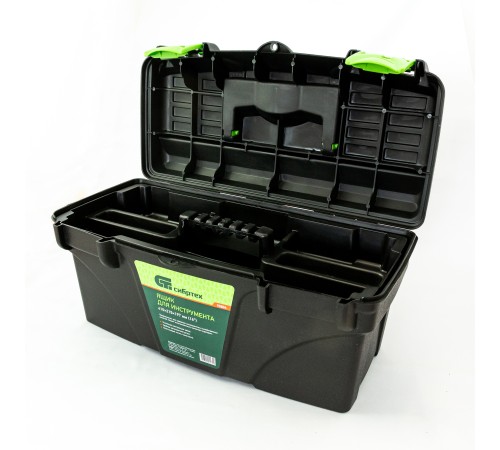 Ящик для инструмента, 410 х 215 х 197 мм, 16", пластик Сибртех