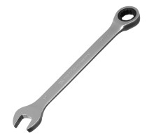 Ключ комбинированный трещоточный, 17 мм, CrV, зеркальный хром Matrix Professional