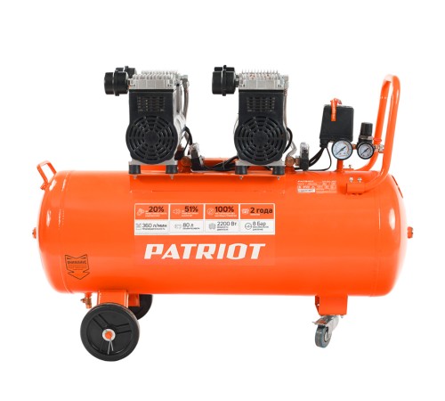 Компрессор поршневой безмасляный PATRIOT WO 80-360 Компрессор поршневой безмасляный PATRIOT WO 80-360