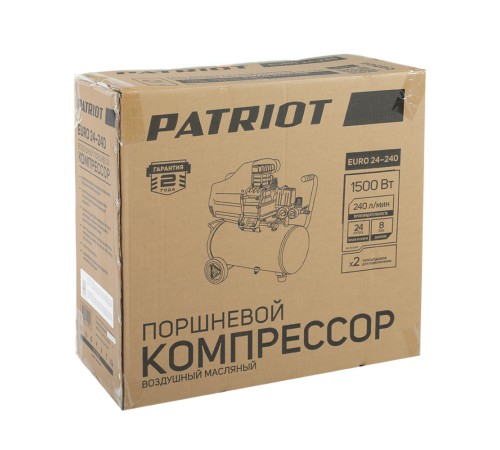 Компрессор поршневой масляный PATRIOT EURO 24-240 Компрессор поршневой масляный PATRIOT EURO 24-240