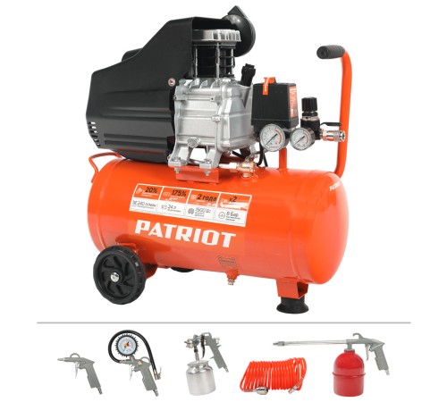 Компрессор поршневой масляный PATRIOT EURO 24-240 K Компрессор поршневой масляный PATRIOT EURO 24-240 K